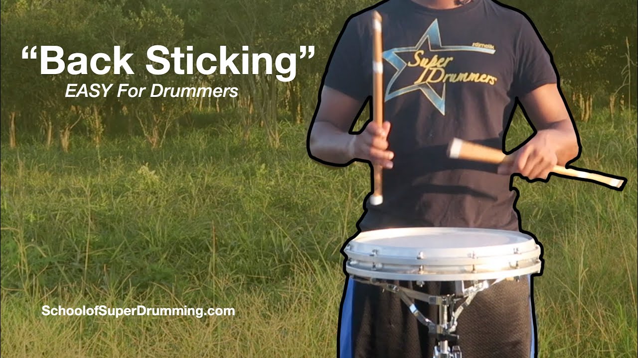 EASY FOR DRUMMERS | Back Sticking Stick Trick Breakdown