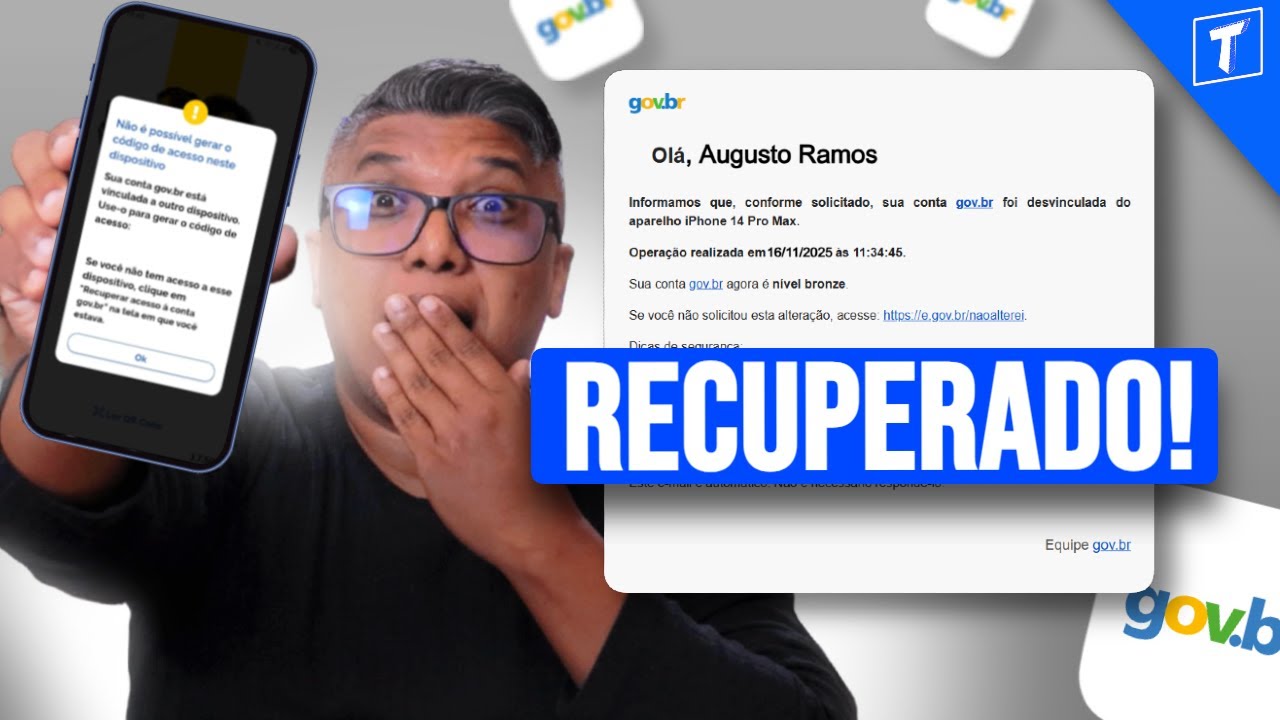 COMO RECUPERAR CONTA GOV.BR SEM C&Oacute;DIGO DE VERIFICA&Ccedil;&Atilde;O (PASSO A PASSO)