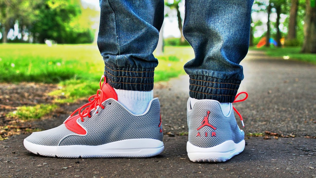 Jordan Eclipse Grey Mist & Infrared + On Feet HD