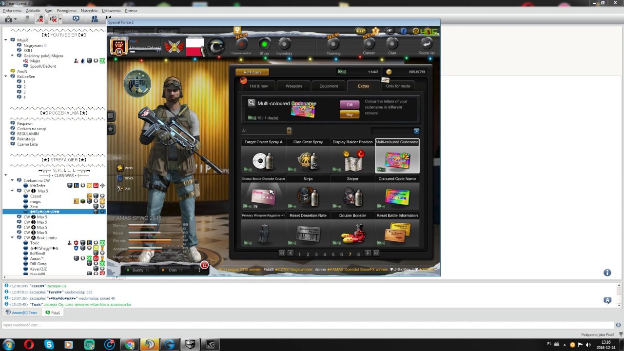 S.K.I.L.L Special Force 2 / Spending 3100 cash / Capsule Opening