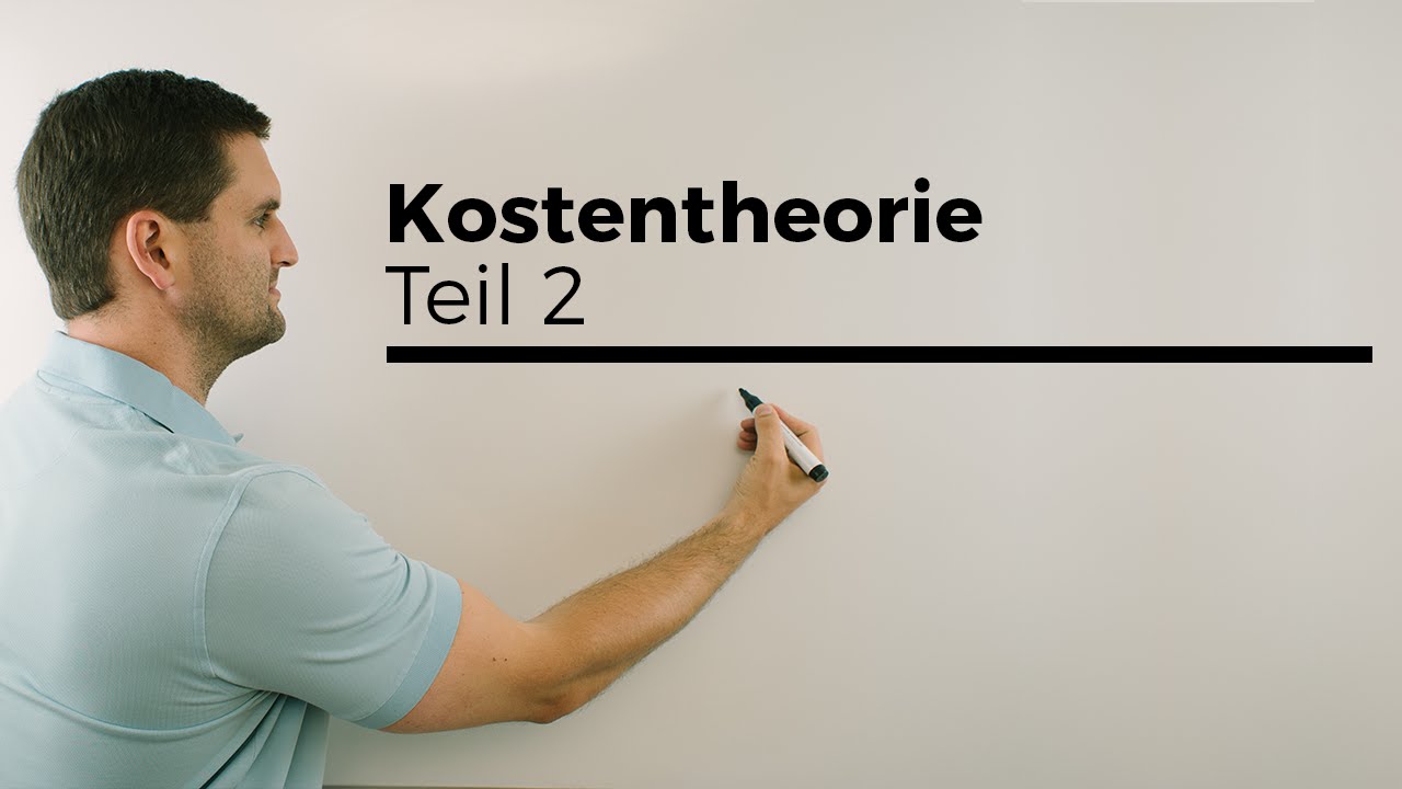 Kostentheorie Teil 2, Berufskolleg, Wirtschaft, Verwaltung