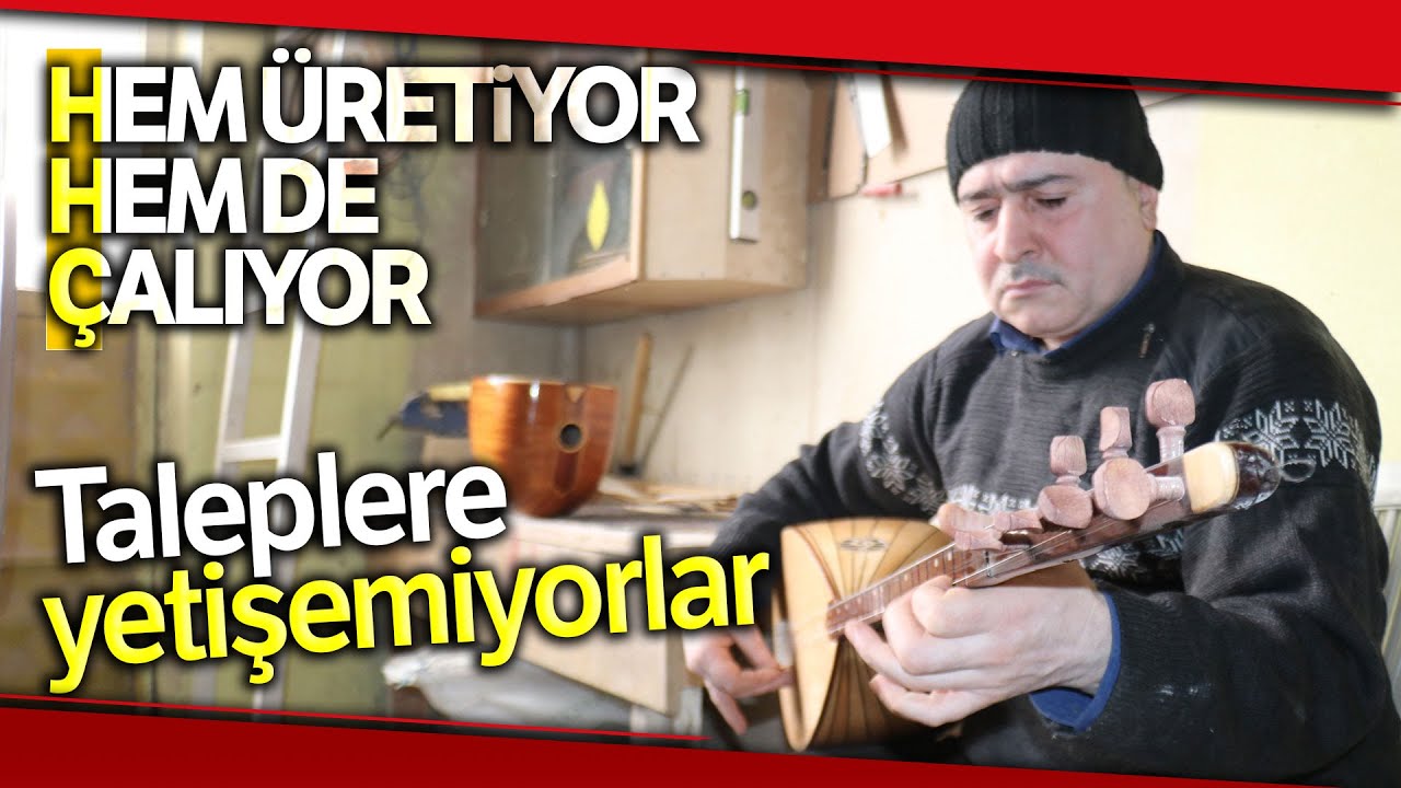 Bağlama Ustası Osman Mustafa 25 Yıldır Hem Bağlama Üretiyor Hem de Çalıyor