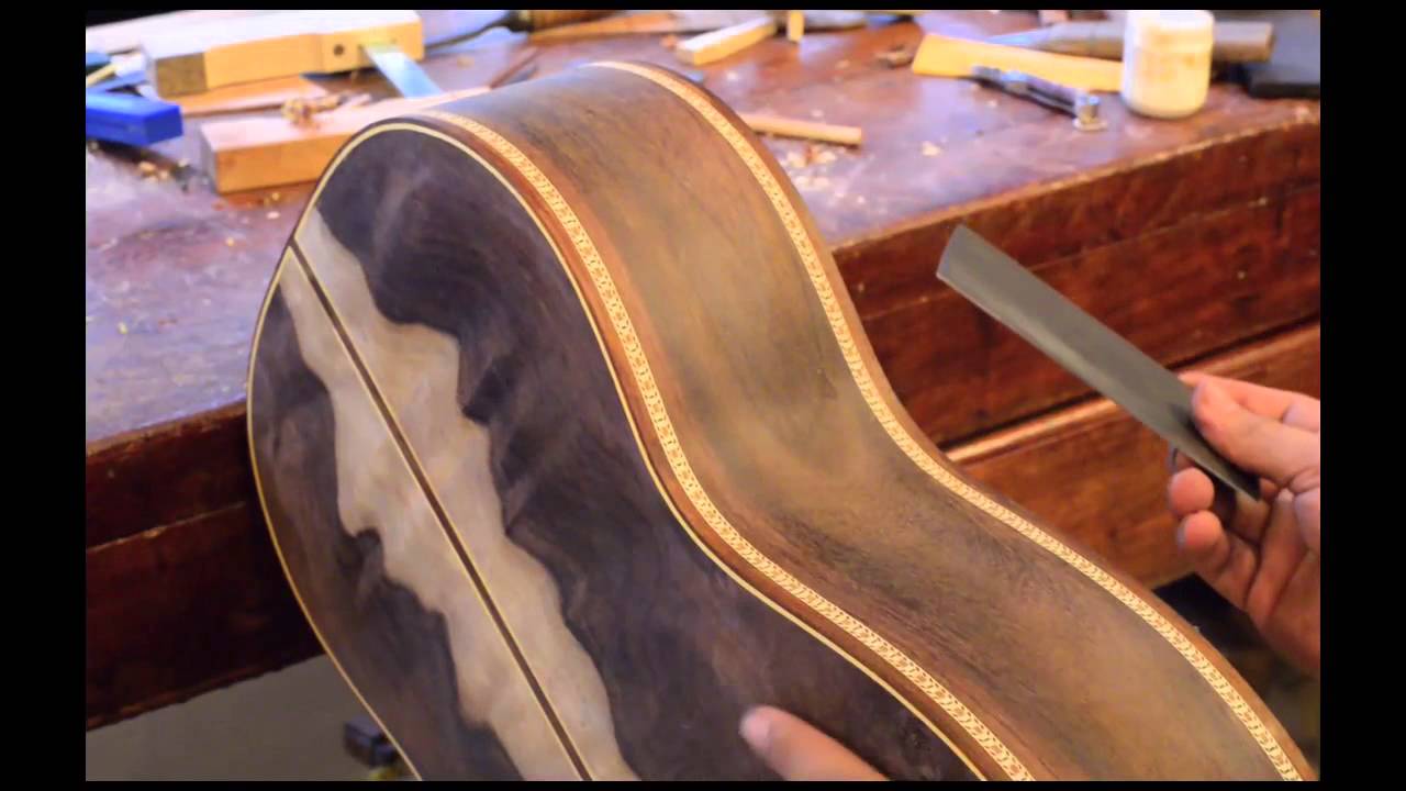 Bellucci Guitars Workshop, Scraping the body and Tapping for tone, Concert classical guitar