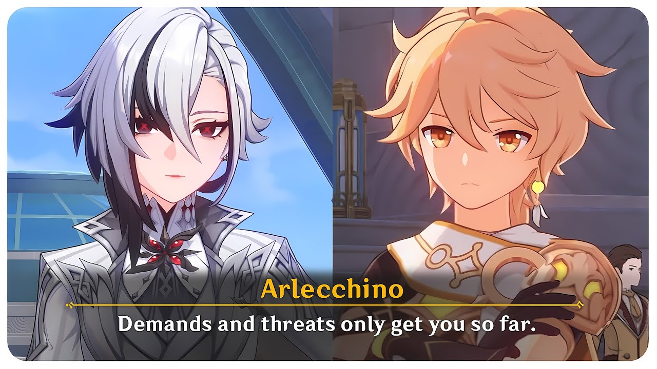 Arlecchino Threatens the Traveler (Cutscene) Arlecchino Story Quest | Genshin Impact 4.6