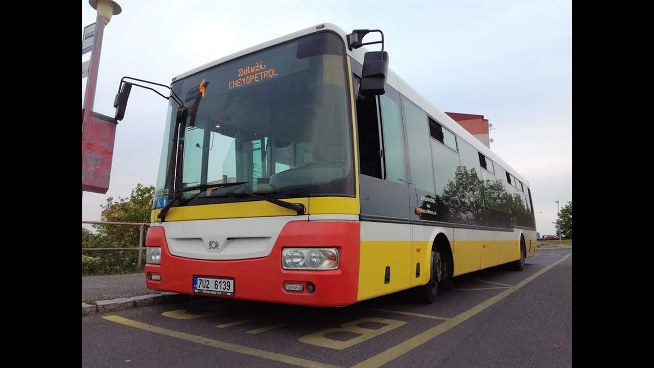 VÝLUKA TRAM - Linka 4: Most, Dopravní podnik - Záluží, CHEMOPETROL