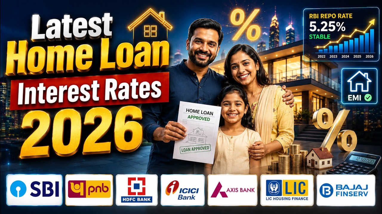Home Loan Interest Rates 2026 | Latest Home Loan Interest Rate of All Banks | SBI, BOB, HDFC, LIC |