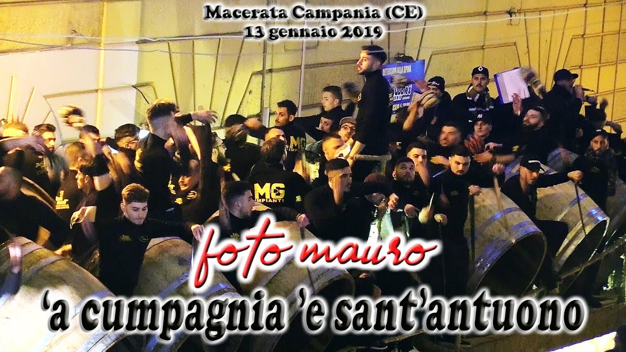 BOTTARI 'a Cumpagnia 'e Sant'Antuono Sagrato San Martino Macerata Campania (Caserta) 13 gennaio 2019