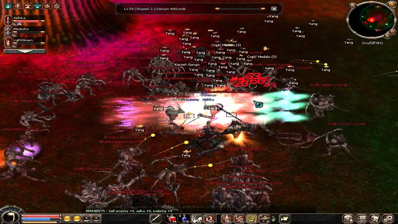 Metin2PL Aishka Szaman Smok 78 vs Demon Tower Onyks