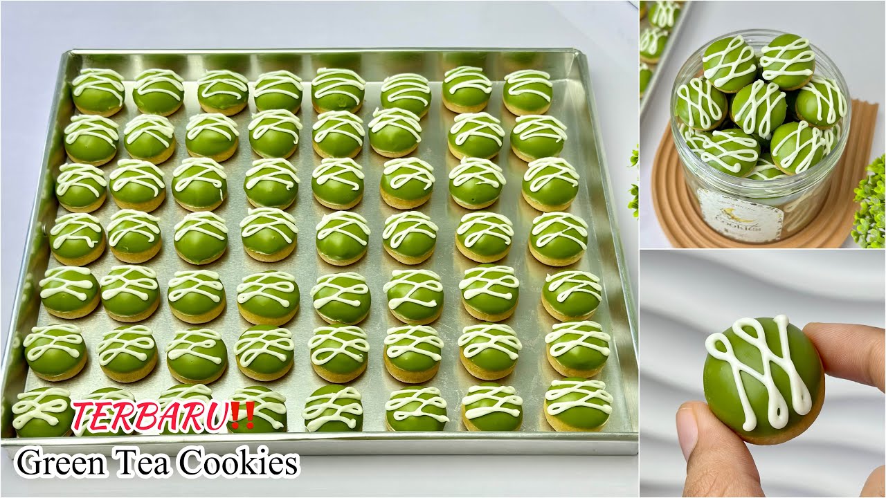 KUE KERING LEBARAN 2024 TERBARU GREEN TEA COOKIES BELUM ADA YG BIKIN