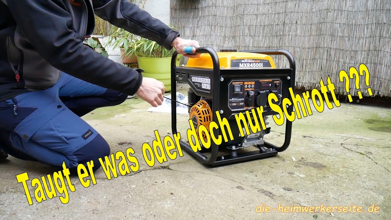 Test Stromaggregat Stromgenerator Maxpeedingrods