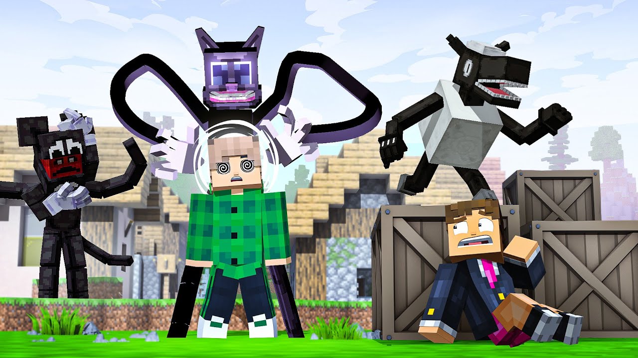 CARTOON CAT CONTROLOU MEU AMIGO no MINECRAFT!  ( TREVOR HENDERSON )