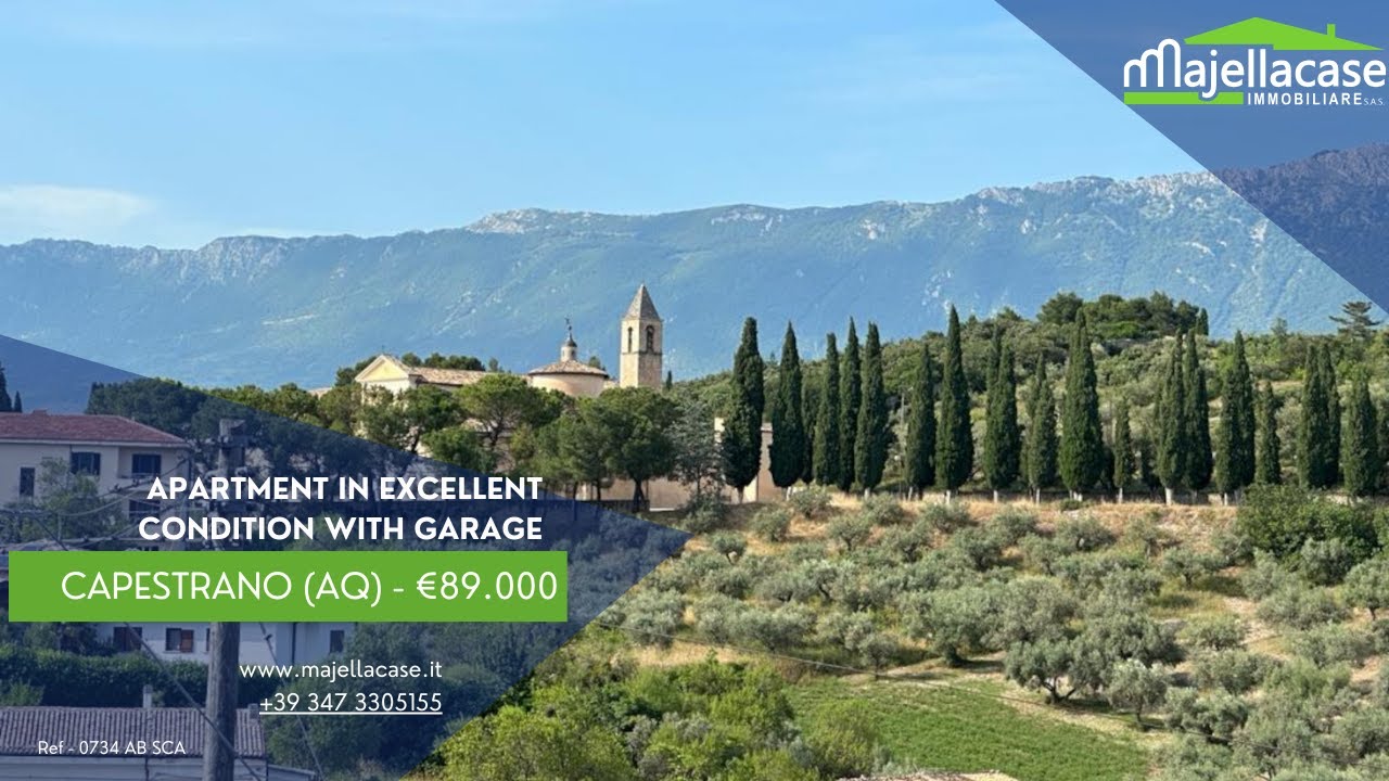 Great Apartment in Capestrano With Garage Tirino Valley Italy Virtual Property Tours