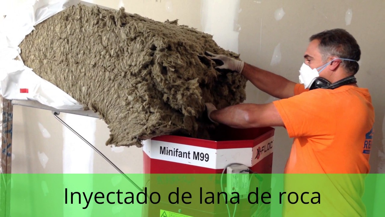 Aislamiento t&eacute;rmico inyectado con lana de roca RockIn