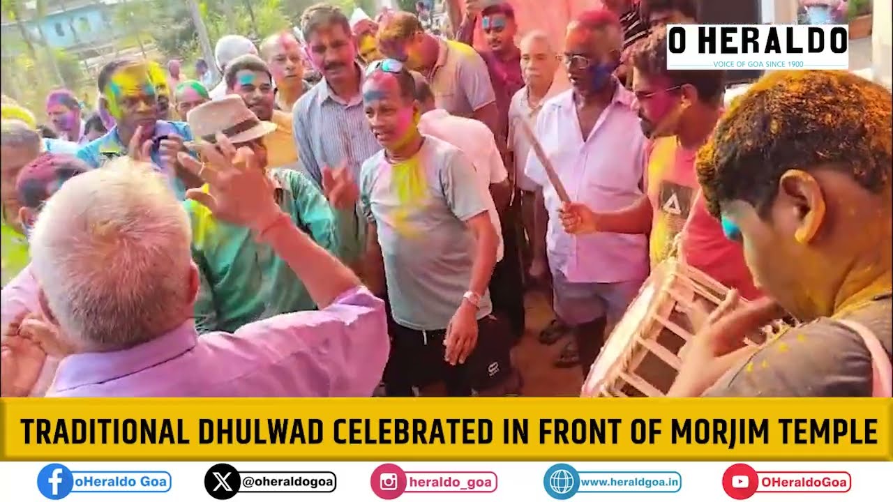 Traditional Dhulwad Celebrated in Front of Morjim Temple