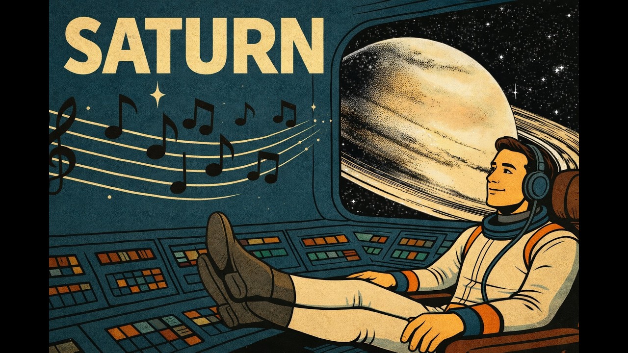 Space Jazz Voyager – Saturn ♄ | Majestic Smooth Jazz Orbiting the Rings