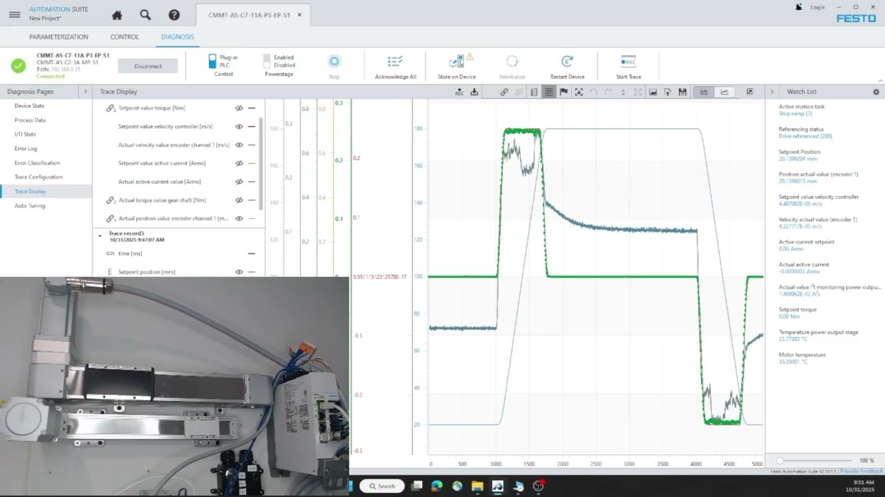 How to Change the User Defined Limits of a Festo CMMT Drive