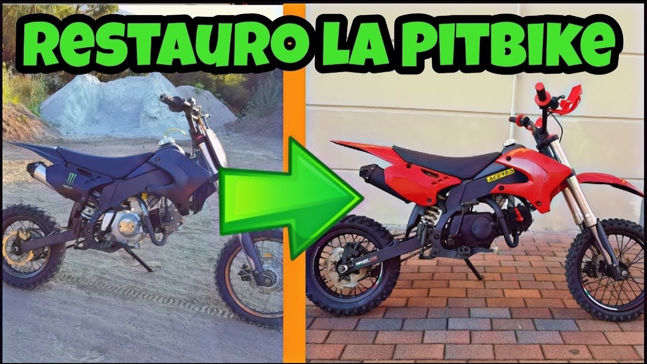 RESTAURO LA PITBIKE ! - restauro la PIT BIKE - test drive - rebuild PITBIKE  - Pit Bike Tuning