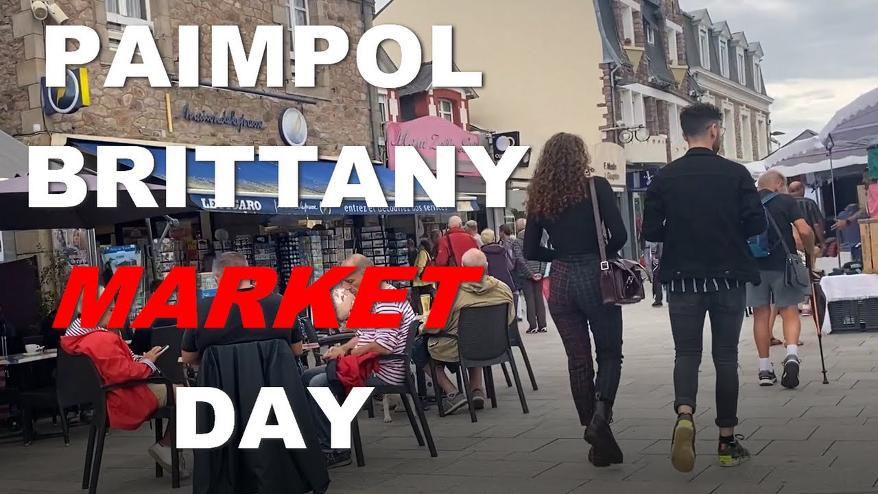 Market Day in Paimpol for Bretons and tourists in Brittany