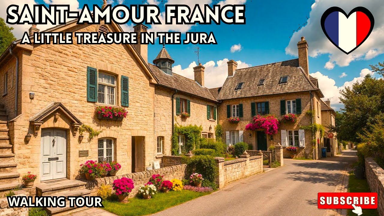 SAINT-AMOUR Jura, discover the beautifull french village of LOVE ❤️​❤️​❤️​ - WALKING STREET