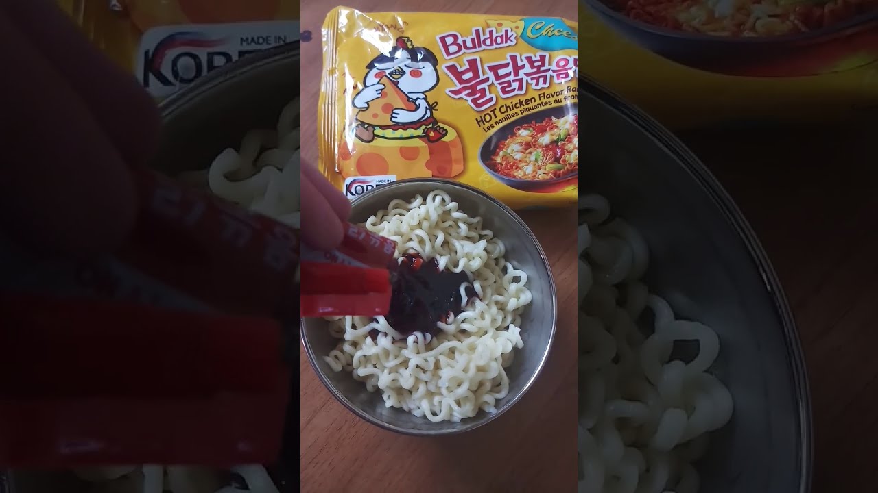 opening buldak cheese noodles | hot  chicken flavour | ramen | samyang | toy and food review