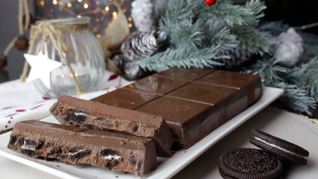 Turrón de chocolate y galletas Oreo (sin lactosa) con MyCook Touch