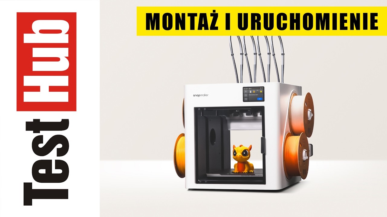 Snapmaker U1 Kolorowa drukarka 3D - unboxing, montaż i uruchomienie. Nie uwierzysz jakie to proste!