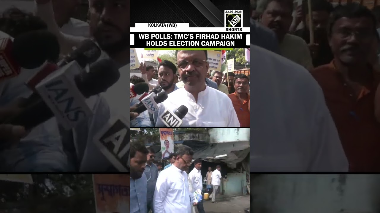 Kolkata Mayor Firhad Hakim holds election campaign for West Bengal Assembly polls