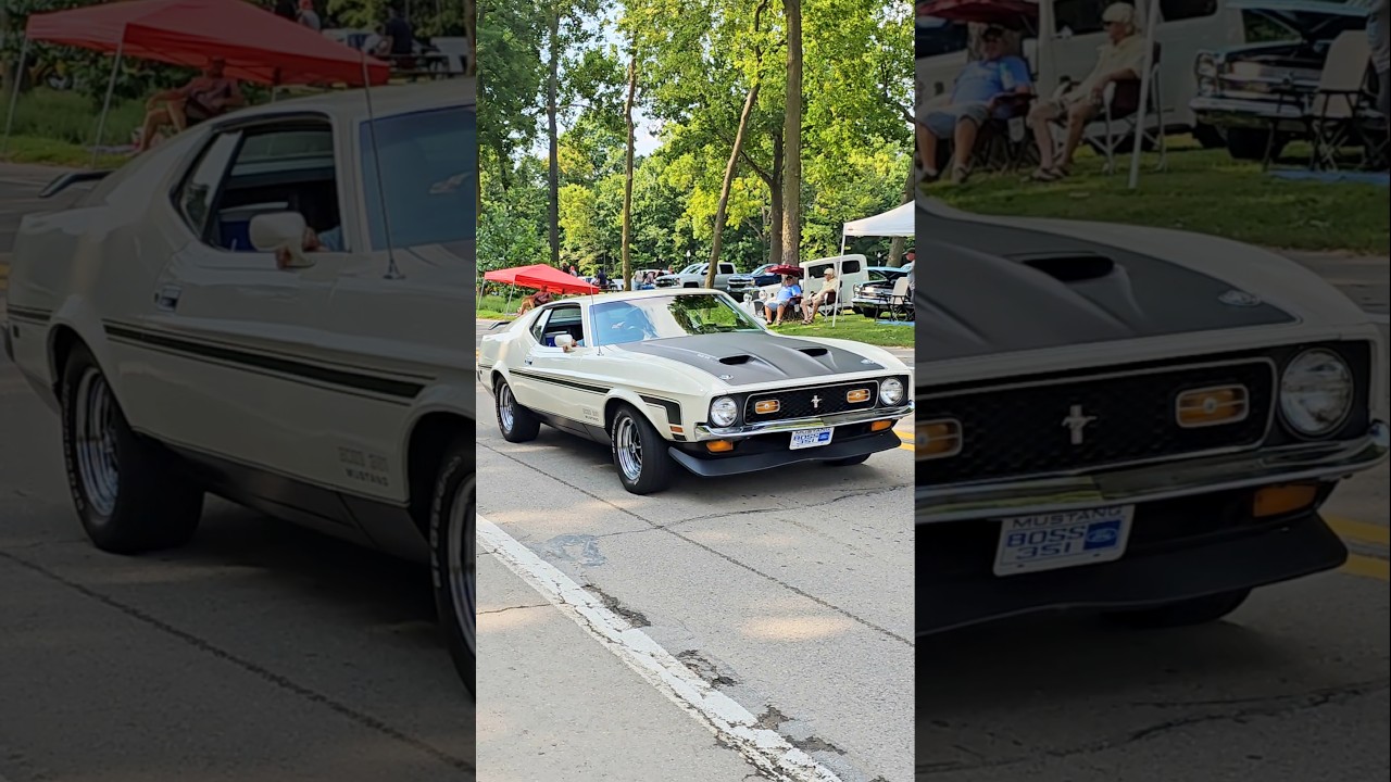 1971 Ford Mustang Boss 351 Classic Car Drive By Engine Sound Cruisin' Hines 2024