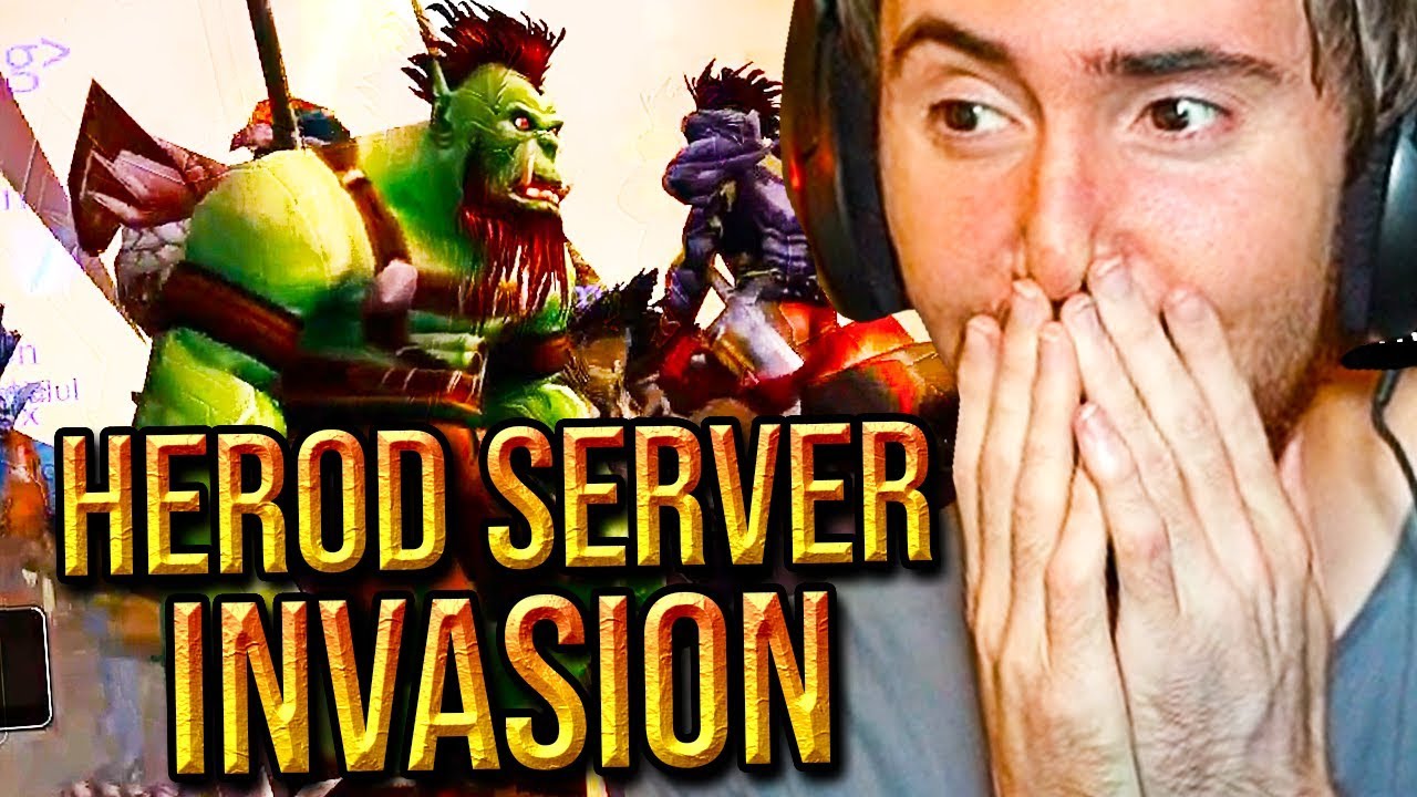 Asmongold Turns Horde & INVADES The Herod Server In Classic WoW