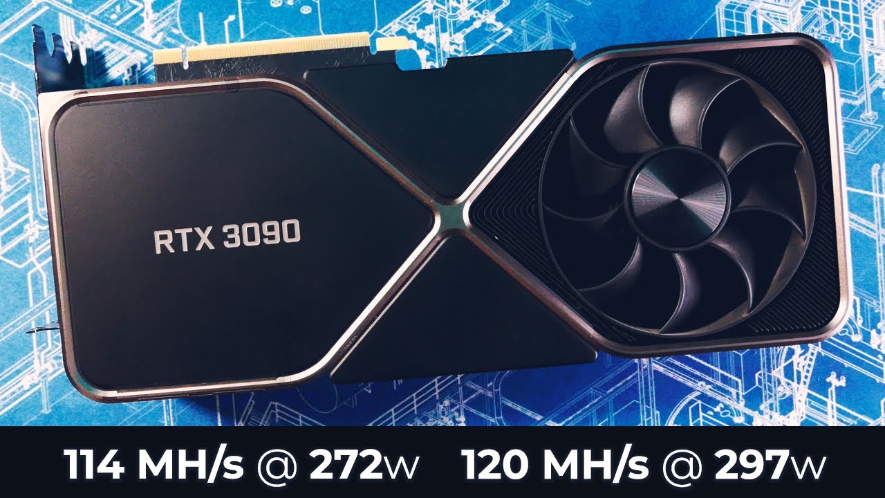 RTX 3090 Ethereum Hashrate - Overclock & Memory Temperature in Windows 10 | nVidia FE