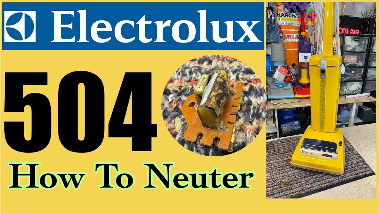 Electrolux 502, How To Remove (Neuter) The Suppressor