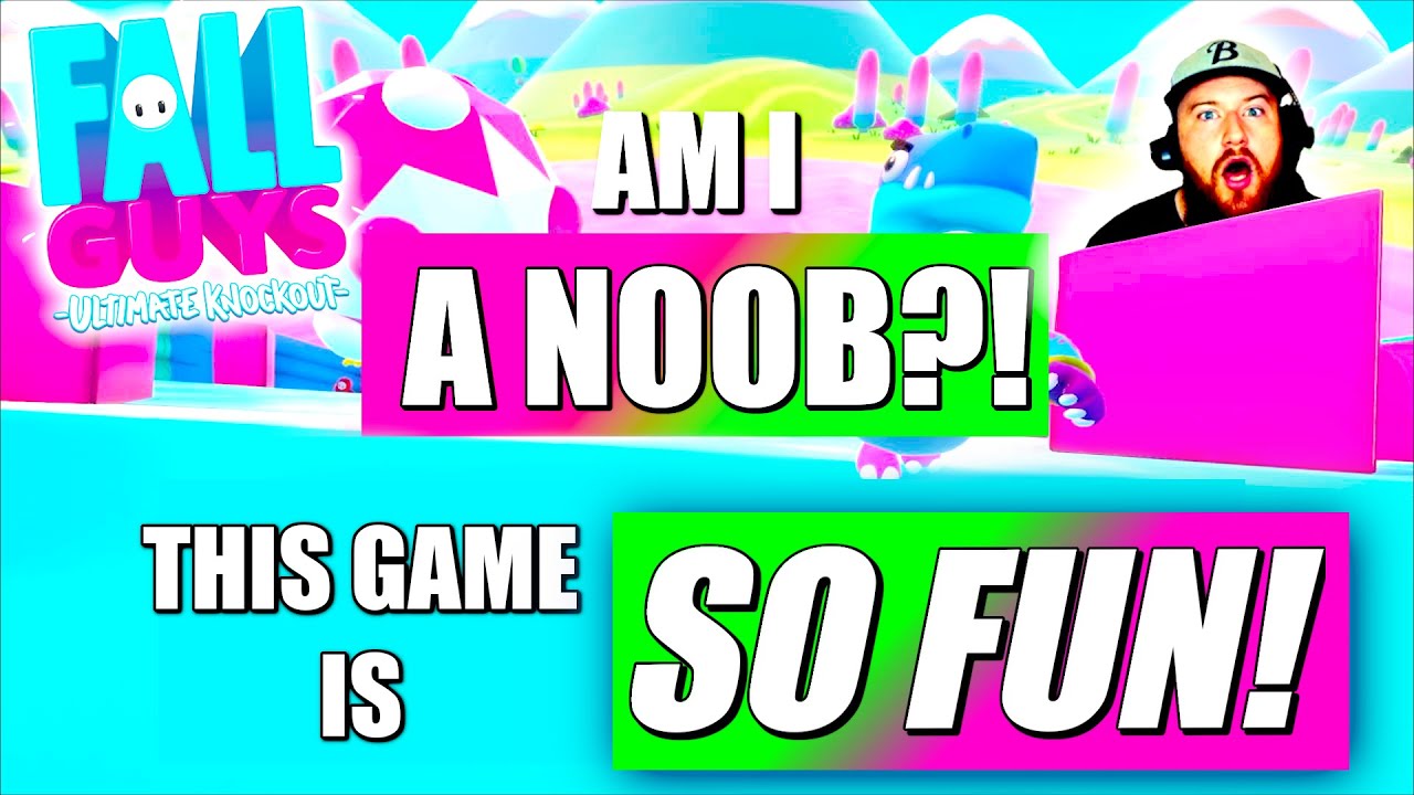 FALL GUYS FUNNY MOMENTS! - This game is HILARIOUS! - WHEN A PRO GAMER BECOMES A NOOB! 😂