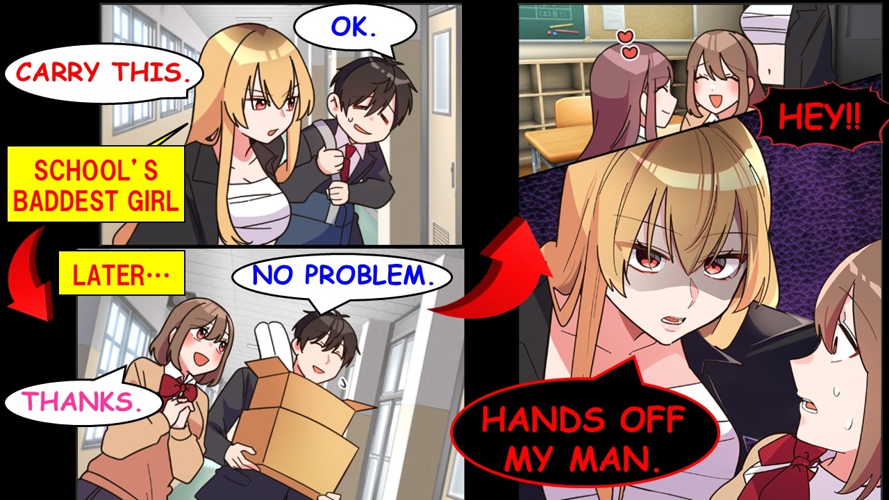 [Manga Dub] I Talked to Another Girl&hellip; and the School&rsquo;s Baddest Girl Went Crazy With Jealousy[RomCom]