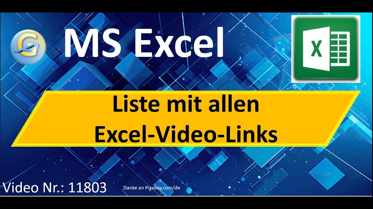 Link-Liste zu meinen Excel-Videos | #excel  | Andreas Ganster 11803