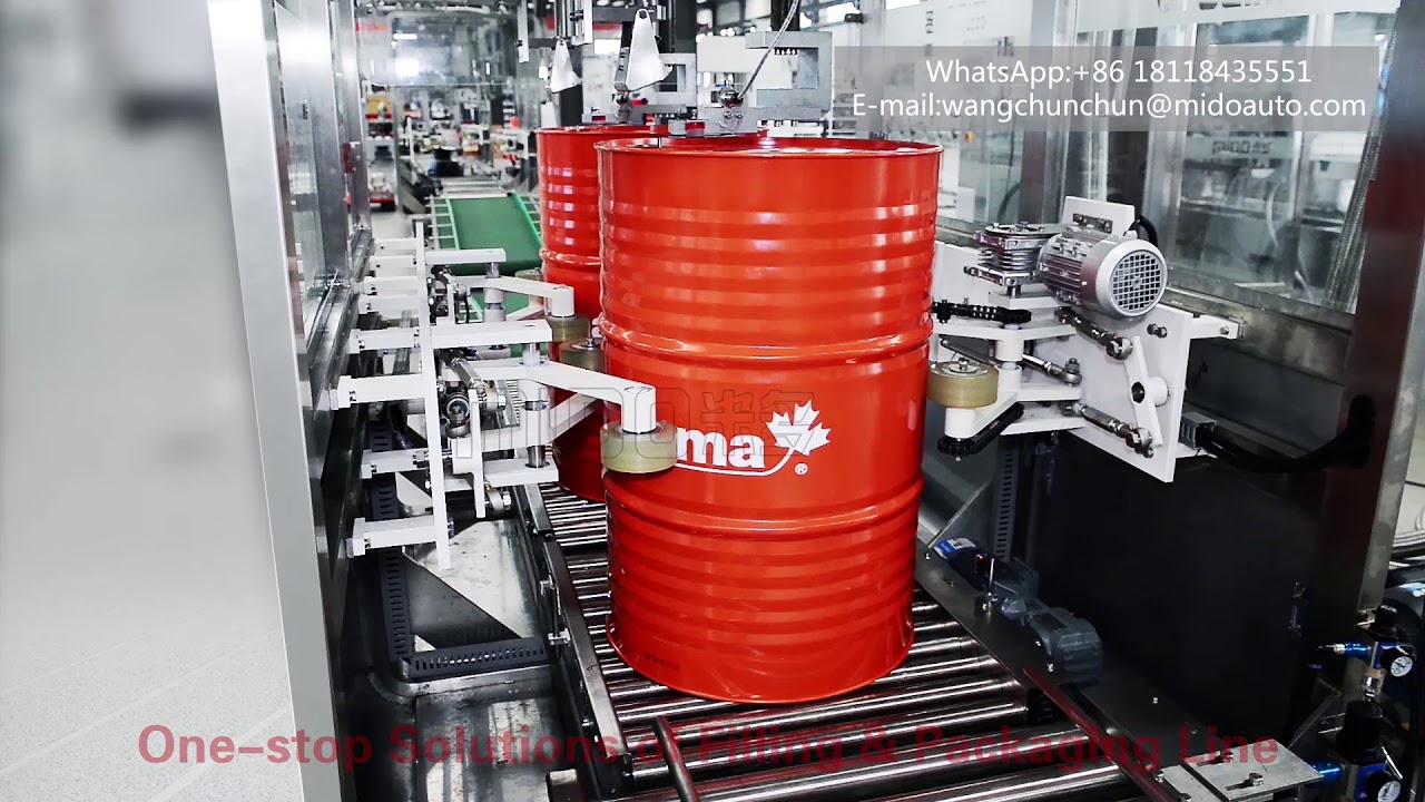 200L/200Kg lube oil full-automated weigh drum filling  system