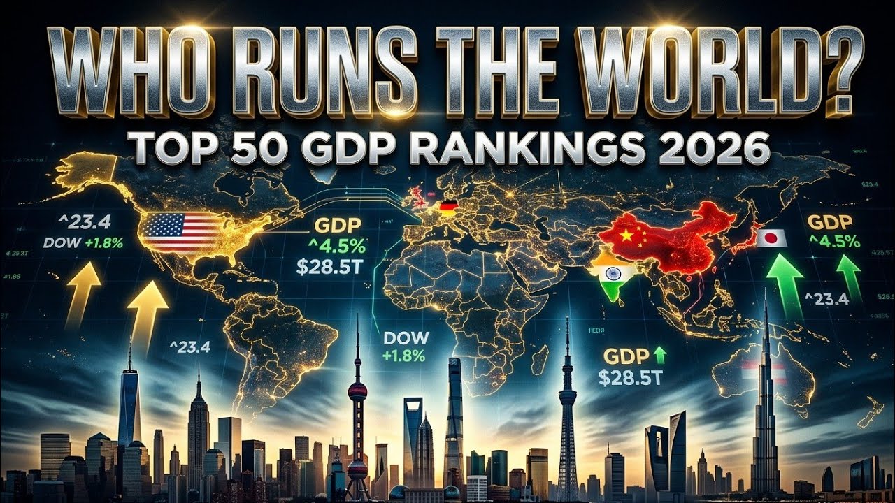 Who Actually Runs the World? Top 50 GDP Rankings for 2026