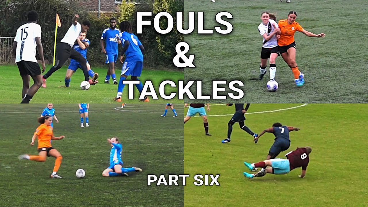 Fouls, Tackles & Football Drama Part 6 | UK Football Compilation ⚽