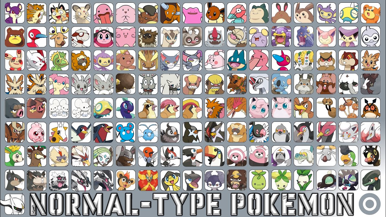 All Normal Type Pok&eacute;mon. Oh My Arceus!