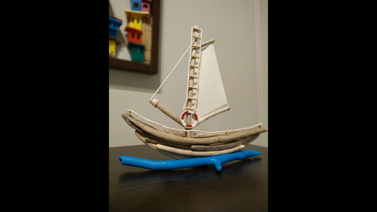 driftwood art-How to make a driftwood ship
