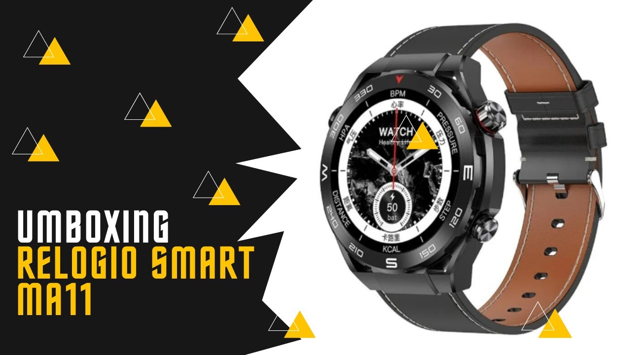 Umboxing Rel&oacute;gio MA11 - Microwear MA11 2GB Smart Watch RUN 6