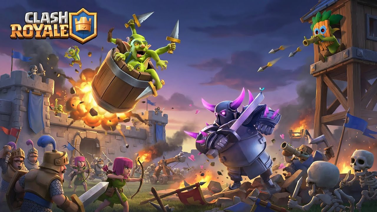 Sábado dos  push decksaleatórios góticos Clash royale 🖤 👻 💀  conta do zero 💎