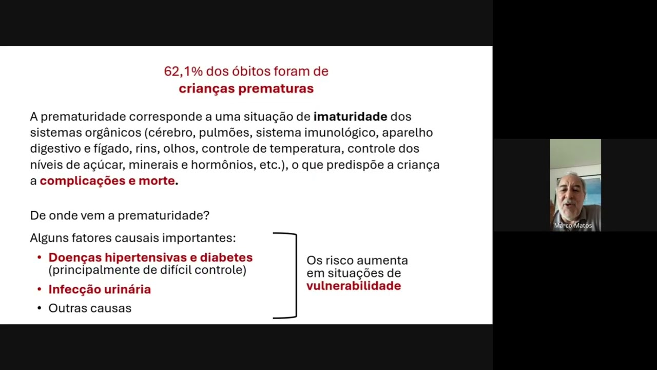 Aula sobre estratégia da gestão de caso no enfrentamento da mortalidade infantil