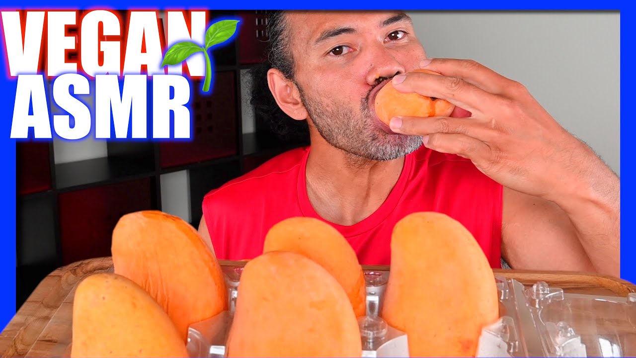 ORGANIC MANGOS | ASMR EATING | VEGAN MUKBANG | PitaEats.