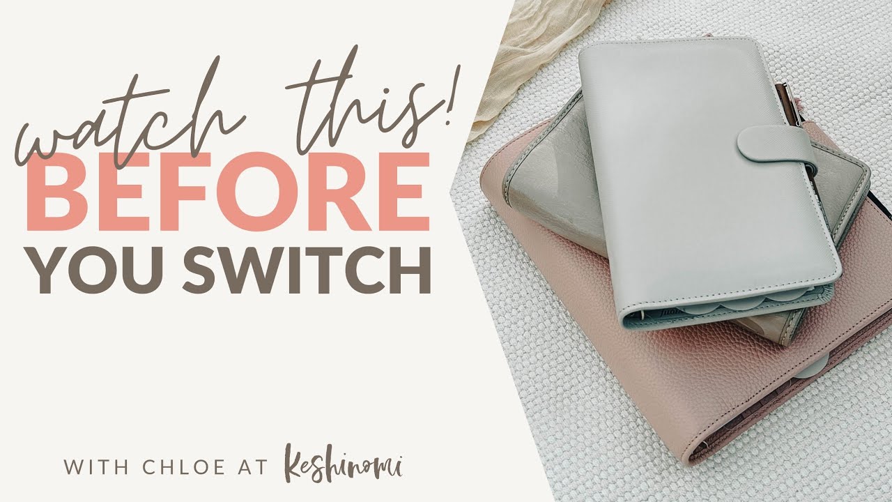 Don't switch planner size until you've watched this 👀 3 tips to consider before switching!
