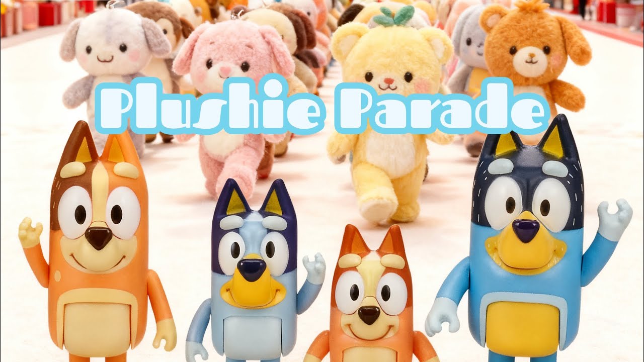 Bluey Christmas Plushie Parade! 🧸🐶🎄