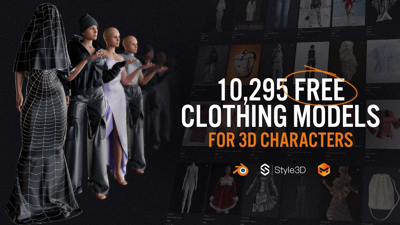 10,295 FREE 3D Clothing Models: How to Use Them in Blender