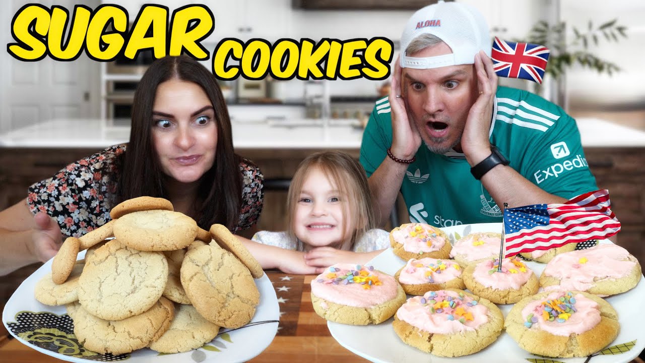 Brits Try [AMERICAN SUGAR COOKIES] for the First Time!  (Sweet Shock Reaction 🇺🇸😲)