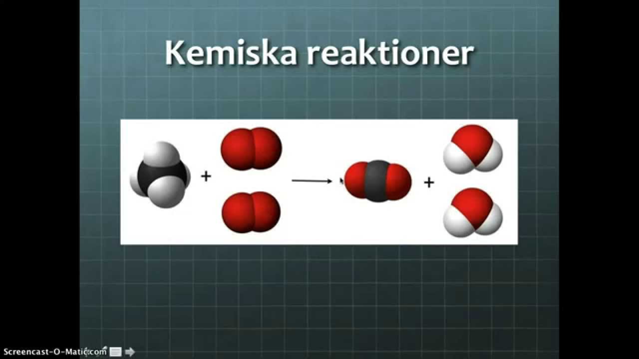 Kemiska och fysikaliska reaktioner