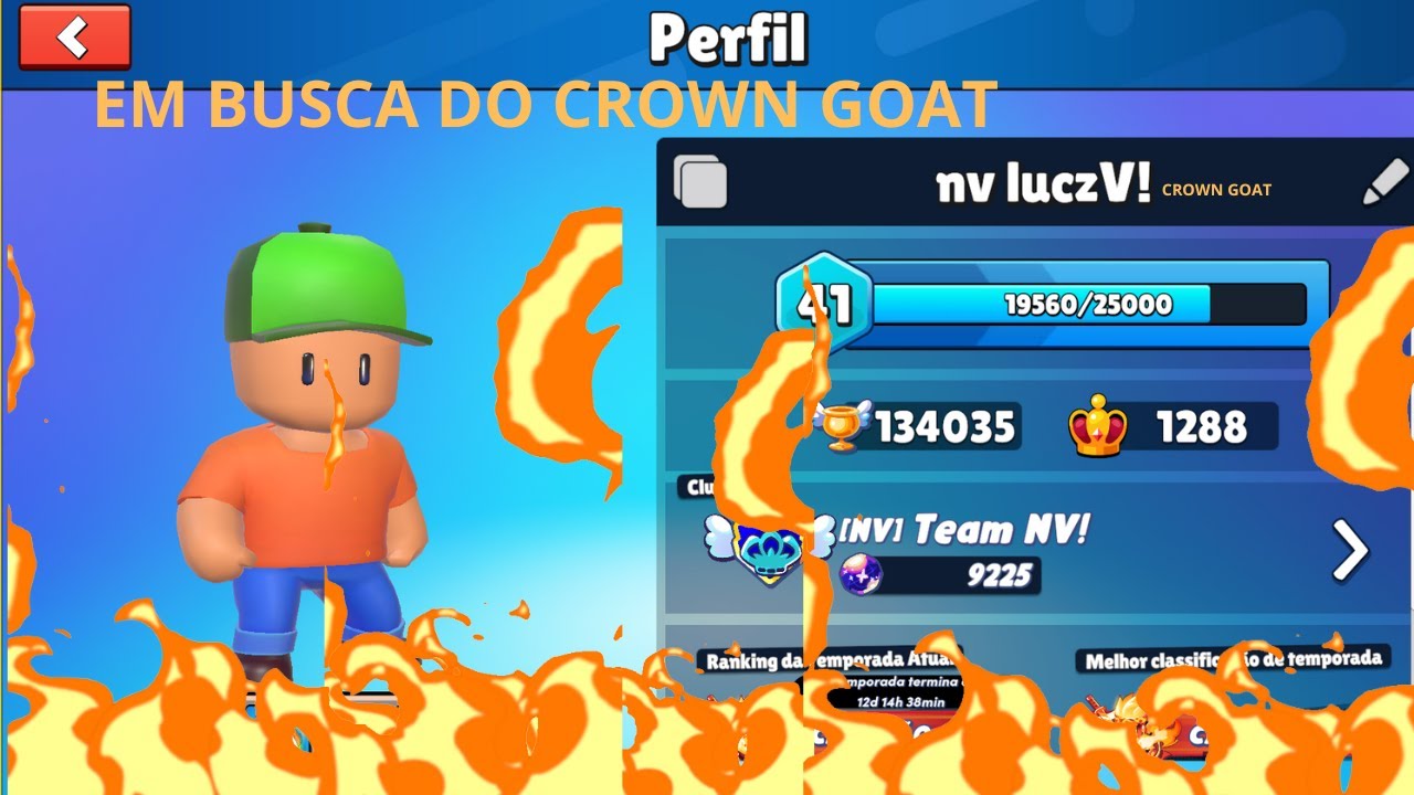 🔴AO VIVO STUMBLE GUYS EM BUSCA DO CROWN GOAT🔴🔥🔥🔥