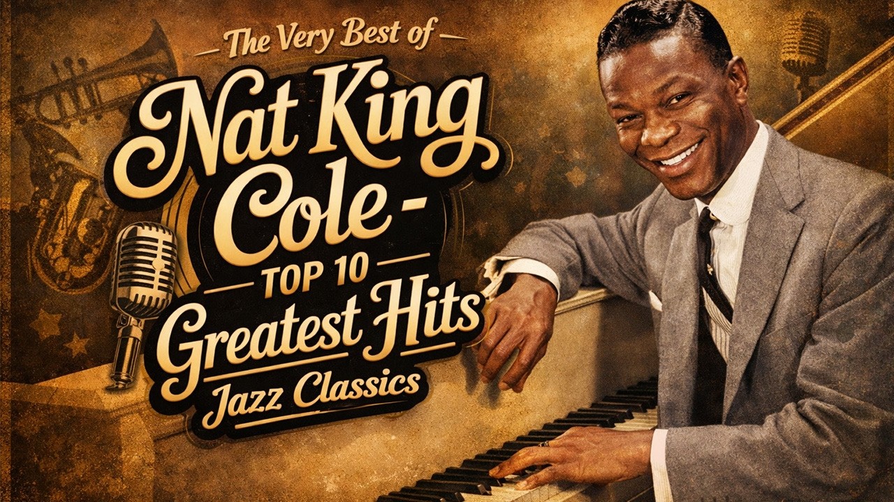 The Very Best of Nat King Cole 🎷 Top 10 Greatest Hits Jazz Classics | Unforgettable, L-O-V-E
